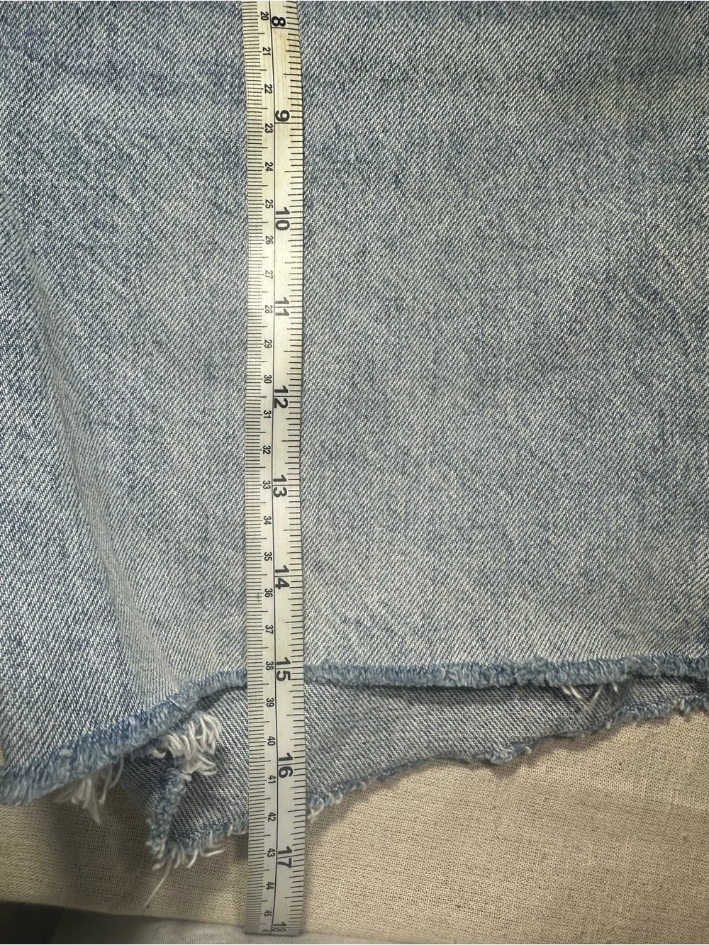 Denim Forum Light Blue Women’s Jean Shorts size 26 #cutoffs #denim #buttonfly - Picture 8 of 10